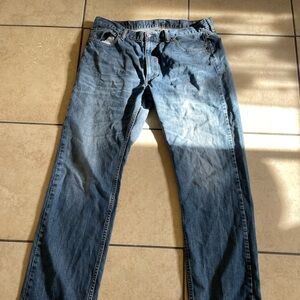 Blue Levi’s jeans